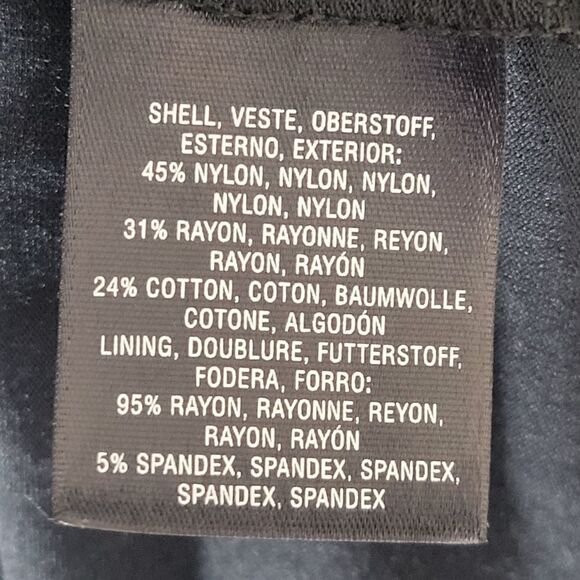 Anthropologie Meadow Rue Black Lace Sequined Sheer Collar Sleeveless Peplum Top - Picture 7 of 11